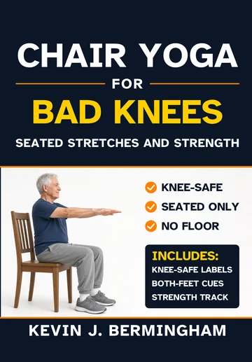 Cover of Chair Yoga for Bad Knees by Kevin J. Bermingham