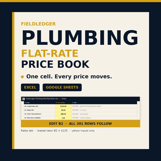 Plumbing Flat Rate Price Book preview image